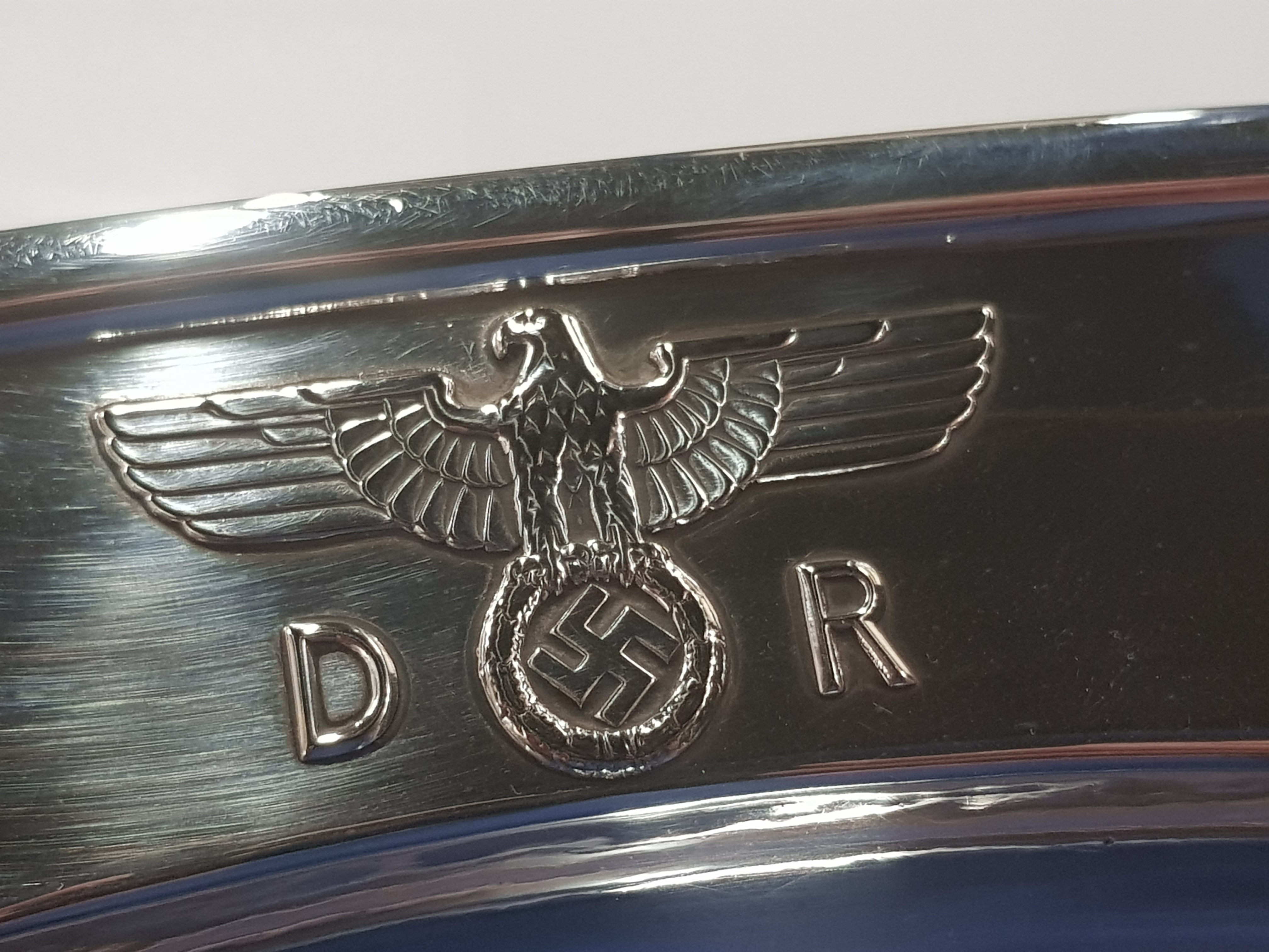 DEUTSCHE REICHSBAHN LARGE OVAL SERVING TRAY FROM ADOLF HITLER'S EXECUTIVE DINING WAGON 10 '242' - Image 3 of 6