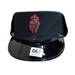ROYAL ULSTER CONSTABULARY WOMAN CONSTABLES HAT OLD STYLE WITH GREEN VELVET TOP (HARD TO FIND)
