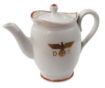 NYMPHENBURG PORCELAIN INDIVIDUAL COFFEE POT FROM HERMANN GORING'S UTILITY AND SERVICE WAGON 105 '