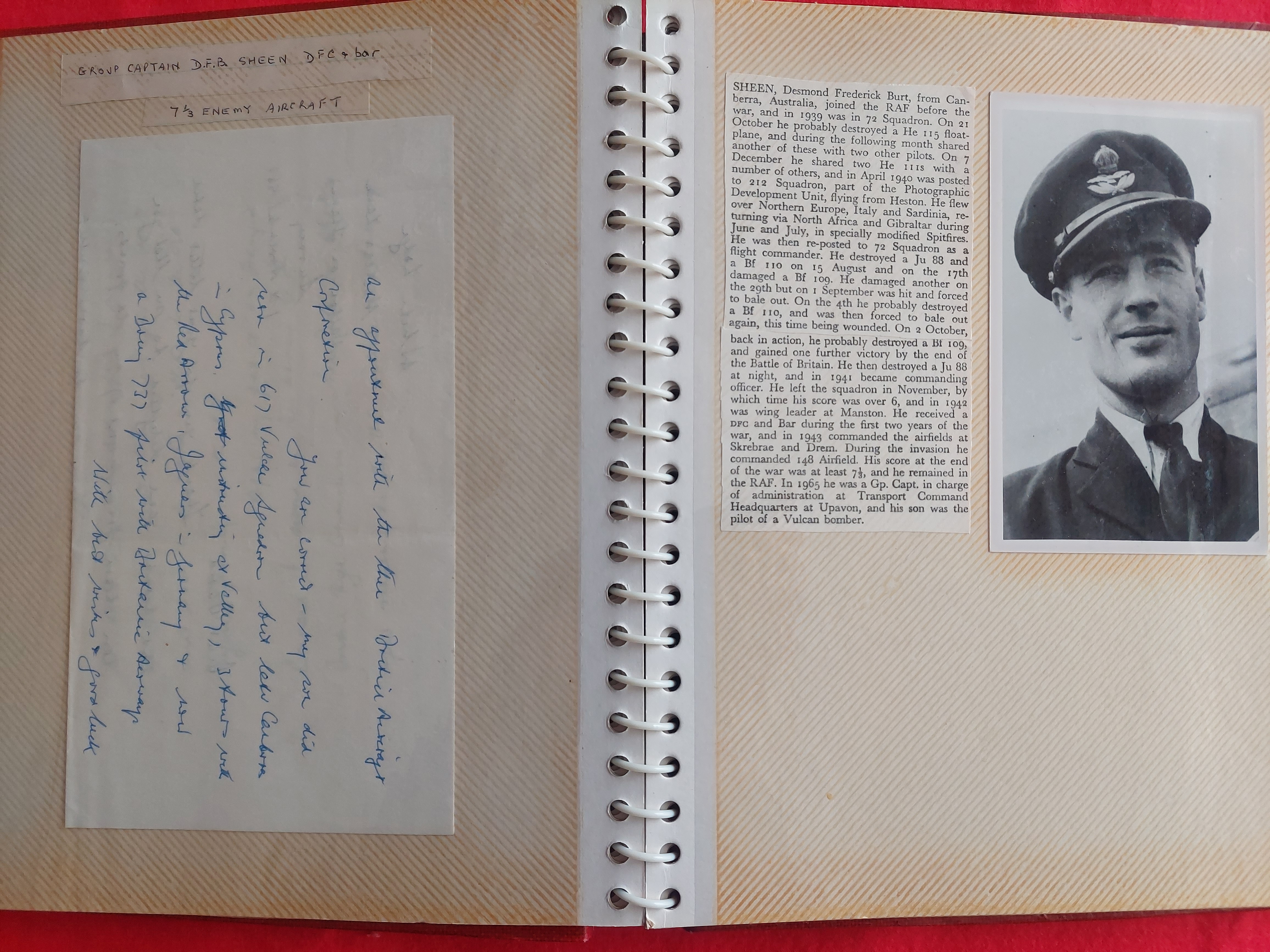 LARGE QUANTITY OF WORLD WAR 2 ROYAL AIR FORCE AUTOGRAPHS AND SIGNED MEMORABILIA - Image 12 of 26
