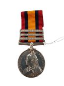 QUEENS SOUTH AFRICA MEDAL 1899 - 1902 QUEEN VICTORIA BARS: CAPE COLONY TRANSVAAL WITTEBERGEN 71447