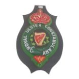 COPY OF A KINGS CROWN ROYAL ULSTER CONSTABULARY BARACKS SIGN