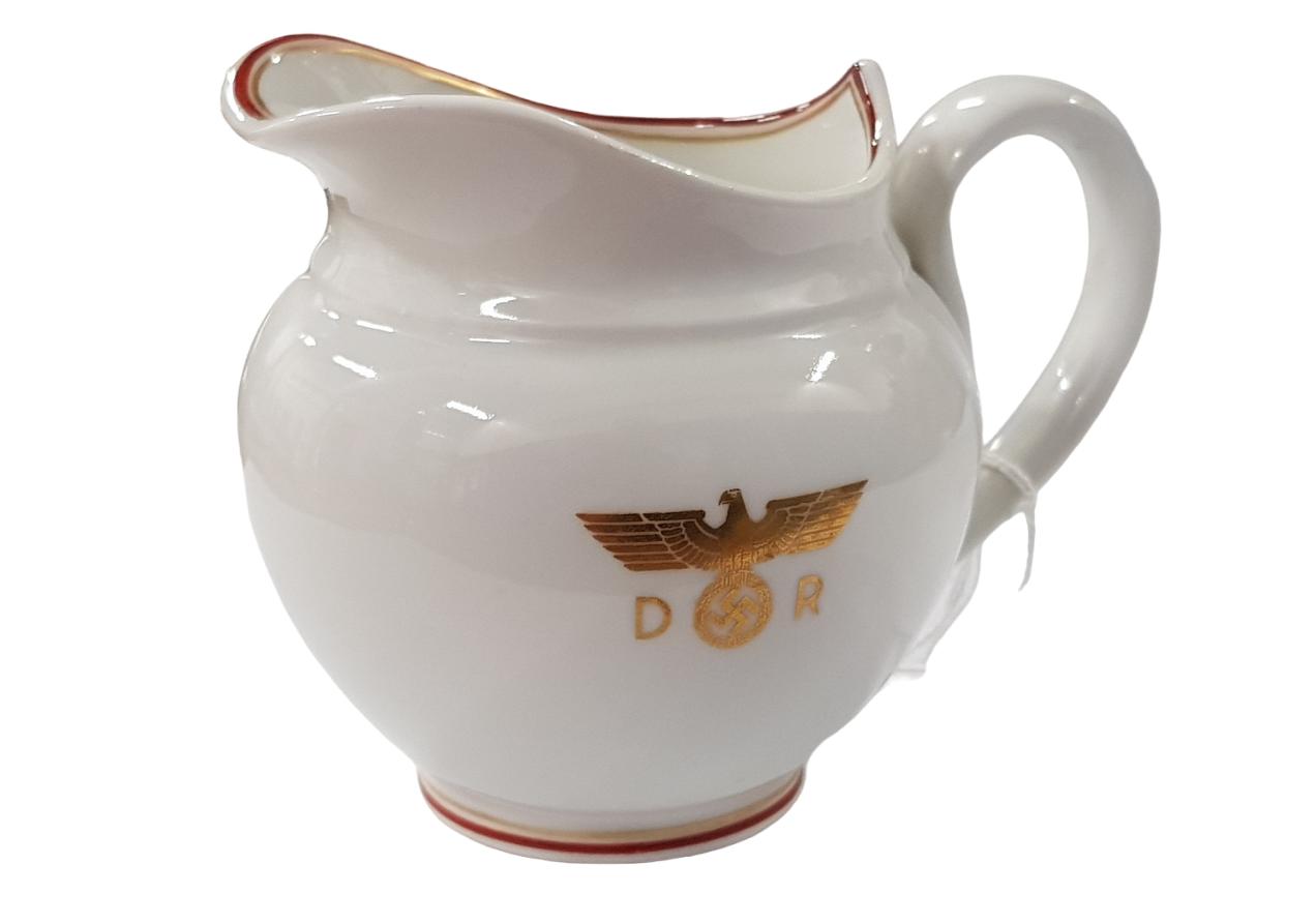 NYMPHENBURG PORCELAIN MILK JUG FROM HERMANN GORING'S GUEST WAGON 10 '234' 'ASIEN'