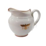 NYMPHENBURG PORCELAIN MILK JUG FROM HERMANN GORING'S GUEST WAGON 10 '234' 'ASIEN'