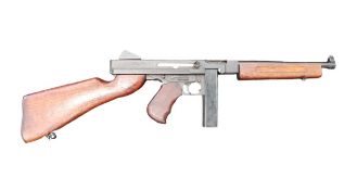 DEACTIVATED THOMPSON M1 SUB MACHINE GUN .45" BARREL 10"