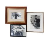3 FRAMED FIELD MARSHALL MONTGOMERY PHOTOGRAPHS TO INCLUDE AT ALAMEIN