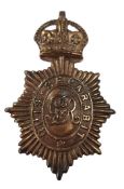 GEORGE V DUBLIN METROPOLITAN POLICE CAP BADGE