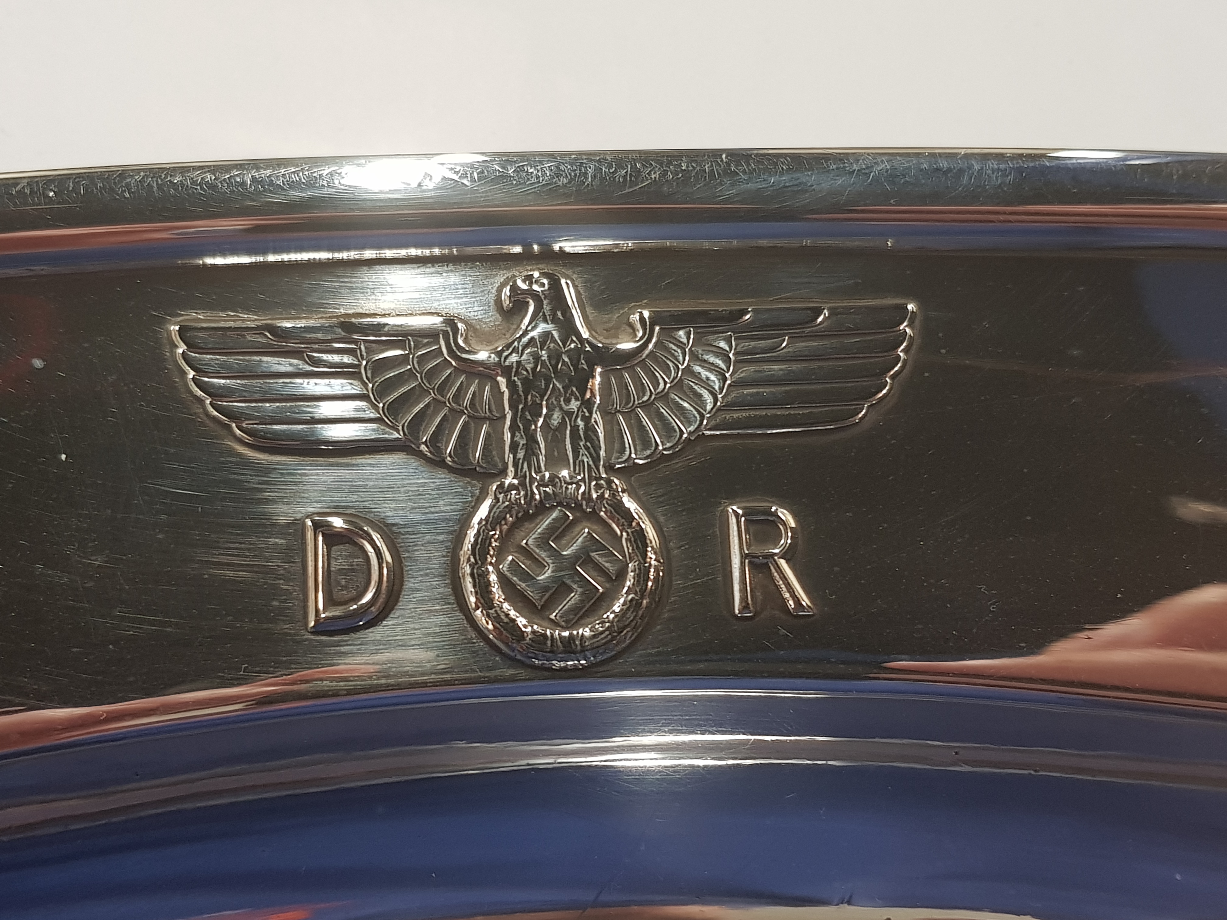 DEUTSCHE REICHSBAHN LARGE OVAL SERVING TRAY FROM ADOLF HITLER'S EXECUTIVE DINING WAGON 10 '242' - Image 2 of 6