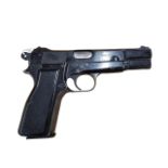 DEACTIVATED BROWNING SEMI AUTOMATIC PISTOL 9MM BARRELS