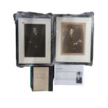 2 AUTHENTIC SIGNED EDWARD CARSON PICTURES AND TREATY WITH EDWARD CARSON NOTES
