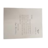 LETTER SIGNED BY NEVILLE CHAMBERLAIN 19TH OCTOBER 1938