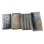 4 ART DECO CIGARETTE CASES