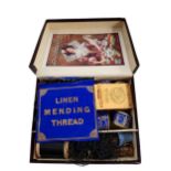VINTAGE BARBOURS THREAD BOX AND CONTENTS