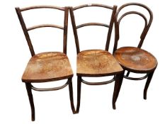 3 BENTWOOD CHAIRS
