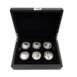 6 SET SILVER PROOF COIN SET 100TH ANNIVERSARY WORLD WAR 1