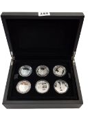 6 SET SILVER PROOF COIN SET 100TH ANNIVERSARY WORLD WAR 1