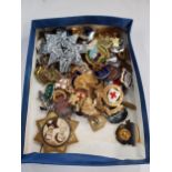 COLLECTION OF OLD ENAMEL BADGES