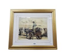 WILLIAM CONOR PRINT THE JAUNTING CAR