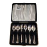 SET OF SILVER SPOONS