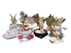 10 COLLECTABLE FAIRY FIGURES