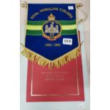 OBE STATUTES BOOKLET AND INNISKILLING PENNANT