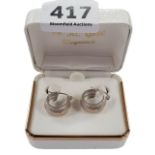 PAIR OF 14 CARAT GOLD EARRINGS 1.75 GRAMS