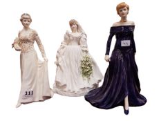 3 FIGURES OF THE PRINCESS OF WALES