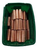 BOX OF UNCIRCULATED COINS 1/2P
