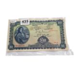 CENTRAL BANK OF IRELAND £10 BANKNOTE JOSEPH BRENNAN DATED 18.1.1951