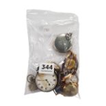 BAG OF WATCHES TO INCLUDE SILVER