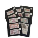 6 SHEETS OF BRITISH ARMED FORCES BANKNOTES