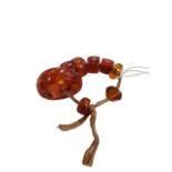 ANTIQUE TRIBAL AMBER BEADS