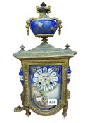 VICTORIAN PORCELAIN CLOCK