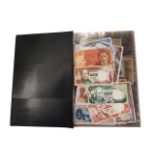 FOLDER OF FOREIGN AND COMMONWEALTH BANKNOTES
