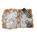 2 BOXES OF GLASSWARE