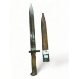 OLD BAYONET AND SHEATH POSSIBLY STEYR