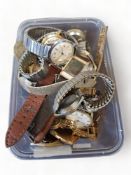 BOX OF WATCHES & PARTS