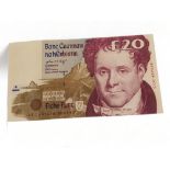 EF CENTRAL BANK OF IRELAND £20 BANKNOTE 2.9.97 CCC457150
