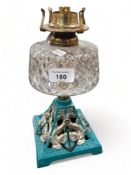 OIL LAMP (ELECTRIFIED) ANCHOR AND FISH PATTERN