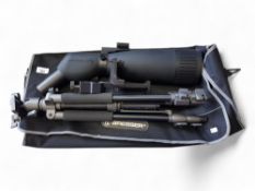 TELESCOPE AND TRIPOD AND CASE BRESSER