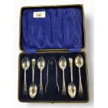 CASED SET OF SILVER SPOONS