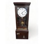 ANTIQUE WORKS CLOCKING OFF CLOCK