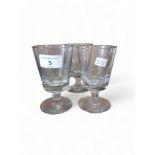 3 GEORGIAN TOASTING GLASSES