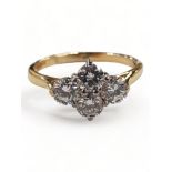 18 CARAT YELLOW GOLD AND DIAMOND 4 STONE RING - 1 CARAT OF DIAMONDS, COLOUR G, VS1