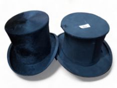 2 OLD TOP HATS