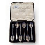SET OF 6 ANTIQUE SILVER SPOONS