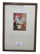 ART DECO FRAMED CIRCUS PICTURE