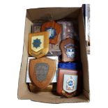 BOX OF FOREIGN POLICE PLAQUES