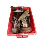 BOX TO INCLUDE OLD WOOD WORKING TOOLS