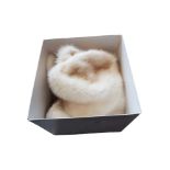 BOX OF FUR HATS AND SCARVES